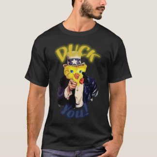 T-shirt drôle chemise Duck aquarelle imprimer chien aquare
