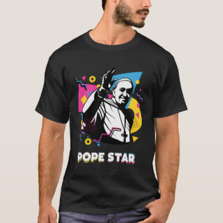 T-shirt Drôle Chemises Religieuses Pour Hommes - Popestar 
