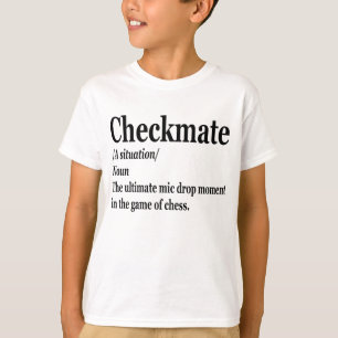 T-shirt Drôle Chess Checkmate Définition Chess Lover