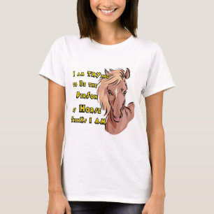 T-shirt Drôle Cheval