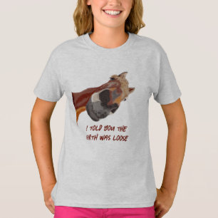 T-shirt Drôle cheval équitation vous a dit que la fille ét