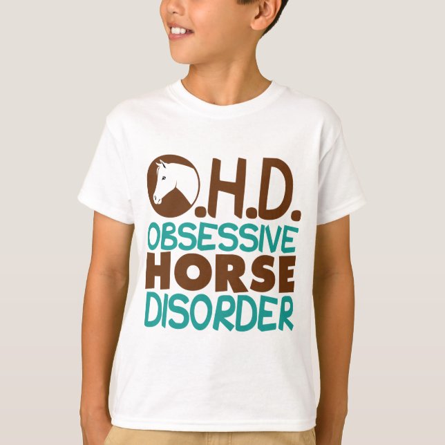 T-shirt Drôle Cheval Kids (Devant)