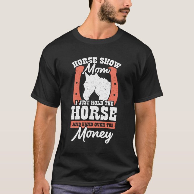 T-shirt Drôle Cheval Show Maman Cadeau (Devant)