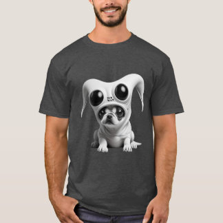 T-shirt Drôle chien alien
