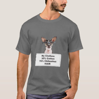 T-shirt Drôle Chien Chihuahua W lunettes