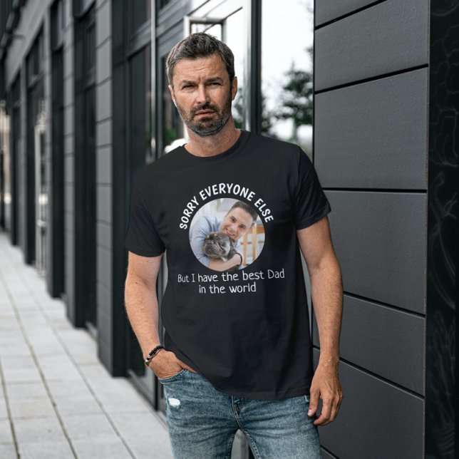 T-shirt Drôle chien Citation Fête des pères Photo personna (Créateur téléchargé)