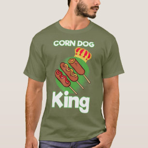 T-shirt Drôle Chien De Cornouailles King Hotdog Sur Un Bât