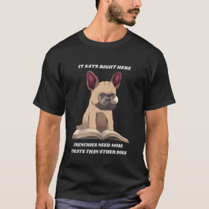 T-shirt Drôle Chien-taureau Français Besoin De Plus De Tra