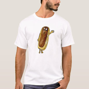 T-shirt Drôle Chocolat Eclair Quirky Cake Cartoon Art