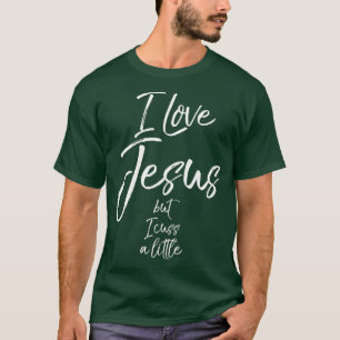 T-shirt Drôle Chrétien Dire Cadeau J'aime Jésus mais j'ai