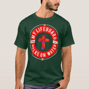 T-shirt Drôle Chrétien Vêtements - Lifeguard marche