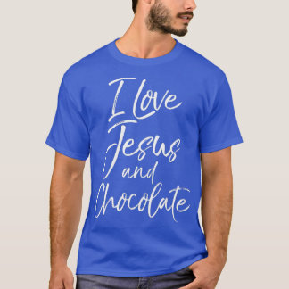 T-shirt Drôle Christian Citation Cadeau Femmes J'aime Jésu