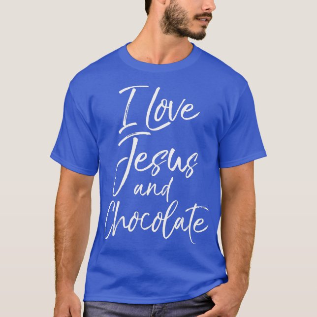 T-shirt Drôle Christian Citation Cadeau Femmes J'aime Jésu (Devant)