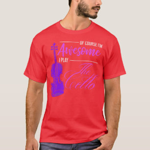 T-shirt Drôle Citation Citation Musique Cello