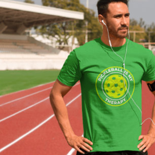T-shirt Drôle Citation Club Équipe Pickleball Est Ma Théra