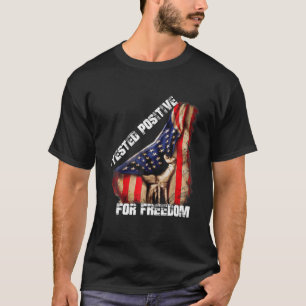 T-shirt Drôle Citation Liberté, J'Ai Testé Positif Pour Li