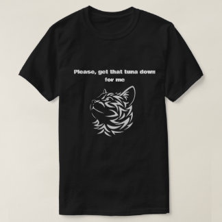 T-shirt drôle citation tribale chat thon