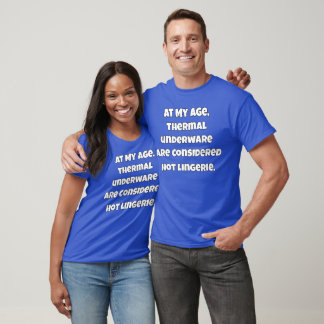 T-shirt Drôle Citoyen Âgé À Mon Âge, Sous-vêtements Thermi
