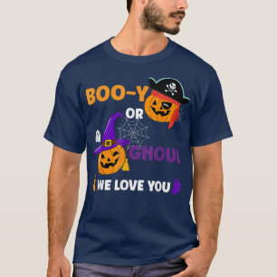 T-shirt Drôle Citrouille Halloween Booy Ou Ghoul Keeper De