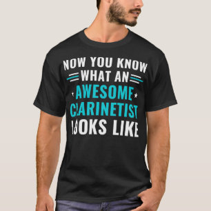 T-shirt Drôle Clarinet Clarinetist Awesome Clarinetist