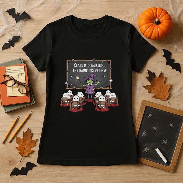 T-shirt Drôle Classe Enseignant Halloween Est Rejetée (Créateur téléchargé)