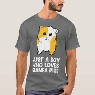 T-shirt Drôle Cochon de Guinée Juste un garçon qui aime le