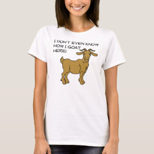 T-shirt drôle Comment je suis devenu une chèvre