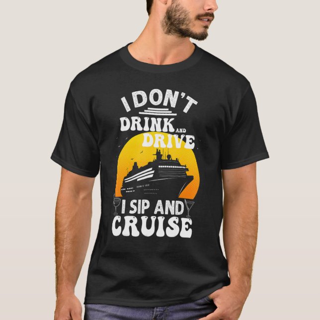 T-shirt Drôle Conception De Croisière Pour Hommes Femmes V (Devant)