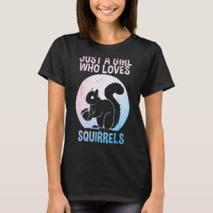 T-shirt Drôle Conception d'écureuil pour filles femmes mam