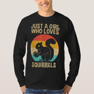 T-shirt Drôle Conception d'écureuil pour filles femmes mam