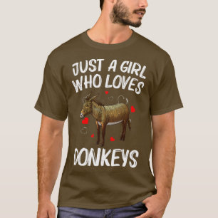 T-shirt Drôle Conception Donkey Pour Femmes Filles Mule An