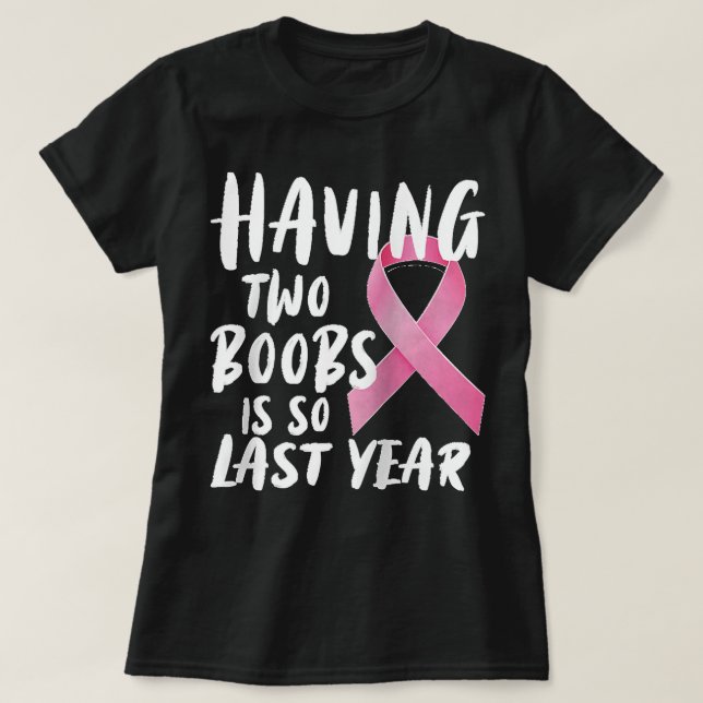 T-shirt Drôle Conception du cancer du sein Mastectomie Rag (Design devant)