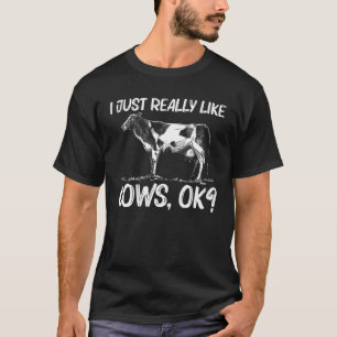 T-shirt Drôle Conception Vache Pour Hommes Femmes Producte