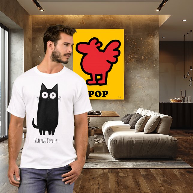 T-shirt Drôle concours de mise en vedette de chats noirs | (Créateur téléchargé)
