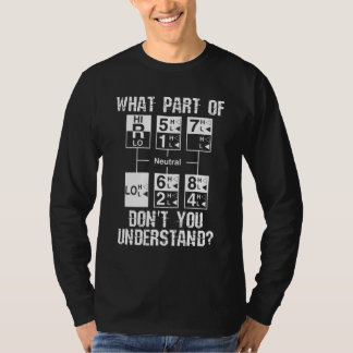 T-shirt Drôle Conducteur de camion Ne comprenez-vous pas c