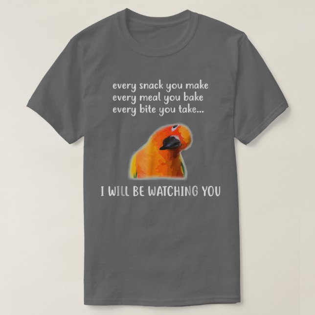 T-shirt Drôle Conure d'Oiseau Soleil Conure pour Oiseau Co (Design devant)