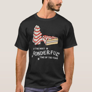 T-shirt Drôle Correspondant Pyjamas Noël Arbre Cake Tee Sh