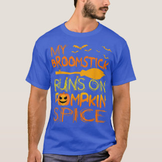 T-shirt Drôle Costumes d'Halloween Mon Broomstick tourne s