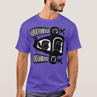 T-shirt Drôle Coupe de papier d'avion par Jad Fair
