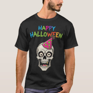 T-shirt Drôle crâne de fête avec Casquette de fête