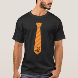 T-shirt Drôle cravate d'action de grâce avec dinde pour fa