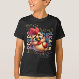 T-shirt Drôle Crazy Clucker poulet - Rooster de dessin