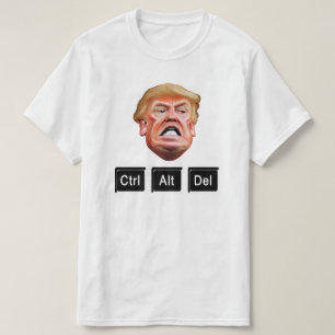 T-shirt Drôle CTRL ALT DEL Impeach Trump - Anti Trump