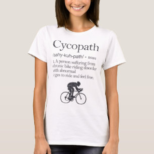 T-shirt Drôle Cycopath Définition Vêtements à vélo Montagn