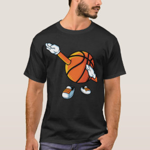 T-shirt Drôle Dabbing Basketball Dancing Ball Jeu En Chaus