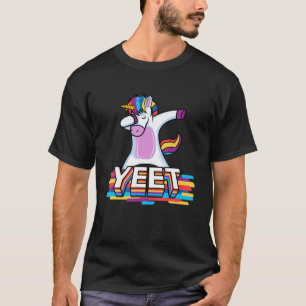 T-shirt Drôle Dabbing Dancing Unicorne Yeet Coloré Dab Da