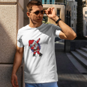 T-shirt Drôle Dabbing Père Noël