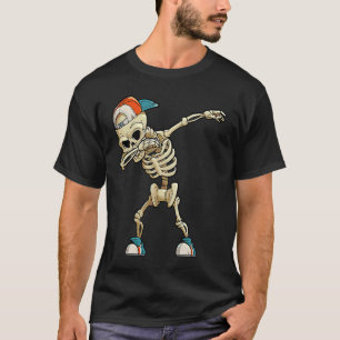 T-shirt Drôle Dabbing Skeleton effrayant Fright Night Hall
