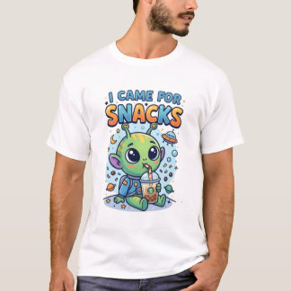 T-shirt drôle d'alien à bulles – Alien mignon 