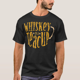 T-shirt Drôle Dans Teacup Liquor Booze Citation À Boire